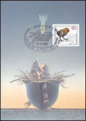 1981  Maximumkarte - Tierschutz