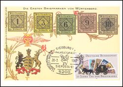 1986  Maximumkarte - Tag der Briefmarke
