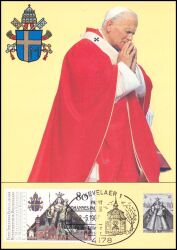 1987  Maximumkarte - Besuch von Papst Johannes Paul II.