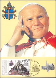 1987  Maximumkarte - Besuch von Papst Johannes Paul II.