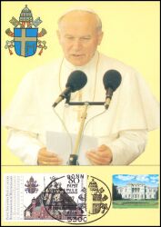 1987  Maximumkarte - Besuch von Papst Johannes Paul II.