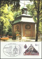 1987  Maximumkarte - Besuch von Papst Johannes Paul II.