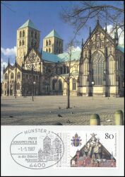 1987  Maximumkarte - Besuch von Papst Johannes Paul II.
