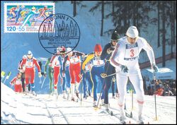 1987  Maximumkarte - Sporthilfe: Skilanglauf