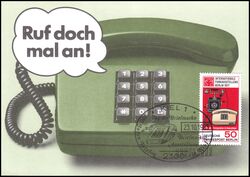 1977  Maximumkarte - 100 Jahre Telefon
