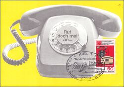 1977  Maximumkarte - 100 Jahre Telefon
