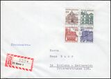 1964  R-Brief mit MiF - Deutsche Bauwerke