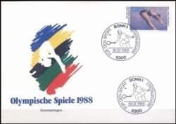 1988  Ersttagsbrief zu den Olympischen Spielen 1988