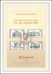 Ersttagsblätter BRD von 1990 + 1991