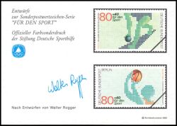 1985  Deutsche Sporthilfe - Sondermarken-Entwurf