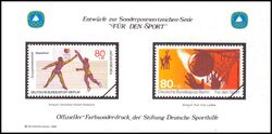 1985  Deutsche Sporthilfe - Sondermarken-Entwurf