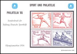 1985  Deutsche Sporthilfe - Philatelia `85