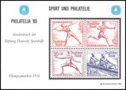 1985  Deutsche Sporthilfe - Philatelia `85