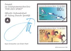 1986  Deutsche Sporthilfe - Sondermarken-Entwurf