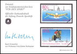 1986  Deutsche Sporthilfe - Sondermarken-Entwurf