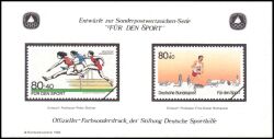 1986  Deutsche Sporthilfe - Sondermarken-Entwurf