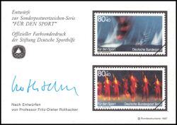 1987  Deutsche Sporthilfe - Sondermarken-Entwurf