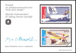 1987  Deutsche Sporthilfe - Sondermarken-Entwurf