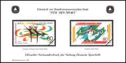 1987  Deutsche Sporthilfe - Sondermarken-Entwurf