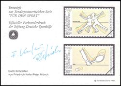 1988  Deutsche Sporthilfe - Sondermarken-Entwurf