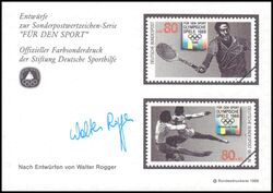 1988  Deutsche Sporthilfe - Sondermarken-Entwurf