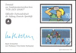 1989  Deutsche Sporthilfe - Sondermarken-Entwurf