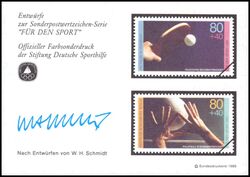 1989  Deutsche Sporthilfe - Sondermarken-Entwurf