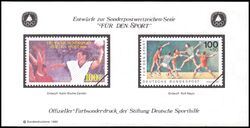 1990  Deutsche Sporthilfe - Sondermarken-Entwurf