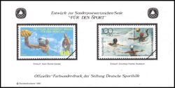 1990  Deutsche Sporthilfe - Sondermarken-Entwurf