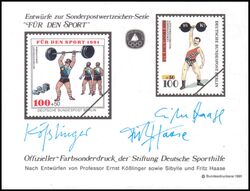 1991  Deutsche Sporthilfe - Sondermarken-Entwurf