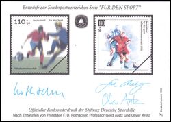 1998  Deutsche Sporthilfe - Sondermarken-Entwurf