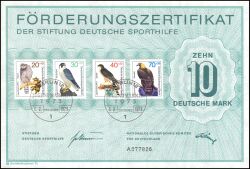 1973  Sporthilfe - Jugend: Greifvögel