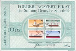 1977  Sporthilfe - Jugend: Deutsche Schiffe