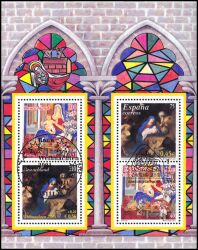 2001  Weihnachten: Gemälde - Block