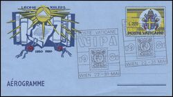1980  Aerogramm - mit Sonderstempel der WIPA `81
