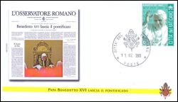 2013  Rücktritt von Papst Benedikt XVI.