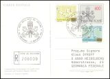 1984  Ganzsache mit Zusatzfrankatur