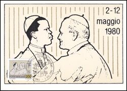 1981  Maximumkarten - Papstreisen