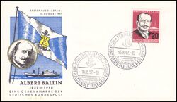 1957  100. Geburtstag von Albert Ballin