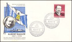 1957  100. Geburtstag von Albert Ballin