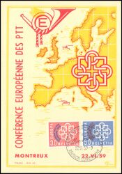 1959  Europäische Konferenz der PTT-Verwaltungen