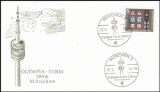 1968  Sonderstempel auf Brief - Olympia-Turm München