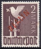 1949  Freimarken: Rotaufdruck Berlin