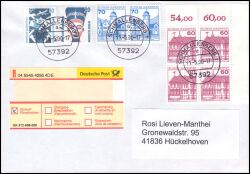 2000  Mischfrankatur auf R-Brief