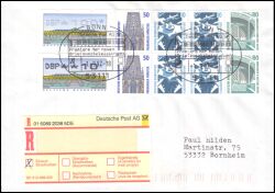1997  Mischfrankatur auf R-Brief