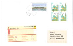 1997  Mischfrankatur auf R-Brief