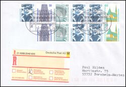 1997  Mischfrankatur auf R-Brief