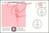 1984  Sporthilfe - Offizieller Ersttagsbrief