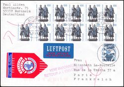 1998  Mischfrankatur auf Auslands-Expressbrief
