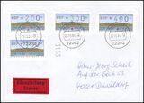 1994  Automatenmarken auf Brief mit Eilzustellung